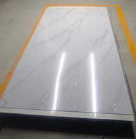 Feuille de marbre UV haute brillance, feuille décorative en PVC, panneau mural en PVC imperméable pour l'amélioration de l'habitat