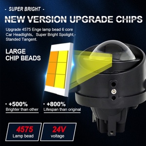 3.0 Inch Bi <b>LED</b> Fog Lamp Driving <b>Light</b> Yellow White Low High Beam 45W <b>Led</b> <b>Projector</b> Fog <b>Lights</b> Retrofit Fog <b>Lights</b> - Product Image 6