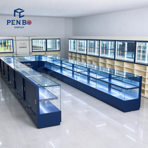 Jewelry Shop Interior Display Furniture With <strong>Glass</strong> Counter Cases Wall <strong>Cabinets</strong> Product <strong>Shelving</strong> and Store Fitting Design - Product Image 1