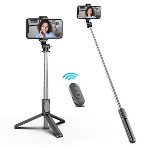 Palo de selfie telescópico con luz LED, trípode de aluminio de 1800 mm para fotografía con teléfono y transmisión en vivo - Product Image 5