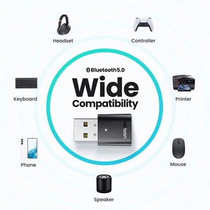UGREEN para Bluetooth 5,0 USB Dongle adaptador receptor de plástico para Windows 11/10/8.1/7 PC y compatibilidad de escritorio portátil - Product Image 4