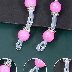 Joyería corporal sexy, anillo de leche falso acrílico, bolas redondas coloridas sin <span class=keywords><strong>perforaciones</strong></span>, adornos de leche para adultos, joyería corporal ajustable - Product Image 2