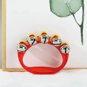 Campanilla de plástico, instrumento musical para niños de 2 a 4 años, juguete unisex de color rojo - Product Image 1