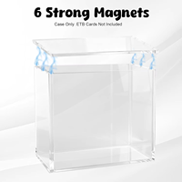 Boîte de présentation en acrylique de haute qualité résistante aux UV à 99 %, boîte de rangement à fermeture magnétique pour les paquets d'extension Pokémon ETB