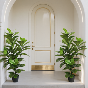 PZ-4-25 nhà máy tùy chỉnh sống động như thật giả cây xanh <span class=keywords><strong>fiddle</strong></span> lá ficus chậu cây nhân tạo <span class=keywords><strong>fiddle</strong></span> lá cây vả - Product Image 1