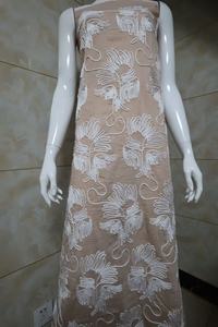 Phong cách Thêu Linen bông vải với hoa đẹp thêu chủ đề cho may mặc, phụ nữ Ăn mặc - Product Image 5