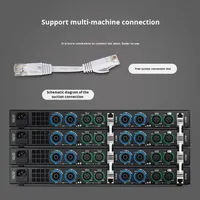 TXGT Serisi 2/4 Kanal Profesyonel Dijital Saf Güç Amplifikatörü 200W-600W Akıllı Koruma Konferans Sahne Performansı