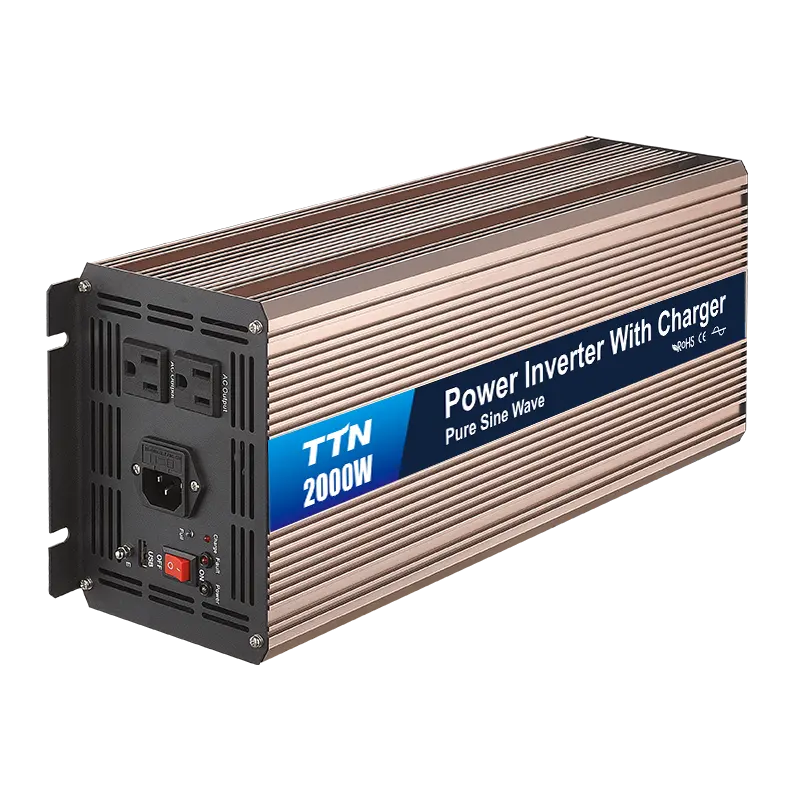 High Quality 12v 24v 48v DC To AC 110v 220v 230v Pure Sine Wave Inverter Power Inverter with AC Charger invert 2000W 3000W 5000W