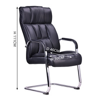 Chaise de bureau ergonomique en cuir PVC à dossier haut, pivotante et réglable, pour manager, idéale pour la maison ou le bureau, vente en gros