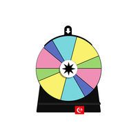 Roue de prix effaçable à sec de couleur Roue rotative colorée Fortune Roulette modifiable Jeu à boire pour adultes pour les supermarchés de classe