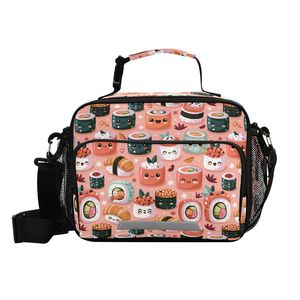 Kawaii Spam Musubi Design <b>Lunch</b> Bag Picnic Handbag Custom Logo Children Kids Boys <b>Insulated</b> <b>Lunch</b> <b>Box</b> Bag for School - Product Image 3