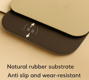 Tapis de yoga MD extra long en caoutchouc naturel PU écologique, sable olive, 5 mm, antidérapant, imperméable, pliable, pour entraînement à domicile, fitness, hot yoga - Product Image 4