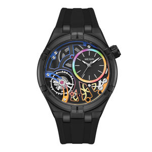 Reloj Deportivo de Lujo para Hombre, Correa de Silicona Impermeable de Alta Calidad, Manecillas Luminosas de Cuarzo, Diseño Hueco - Product Image 1