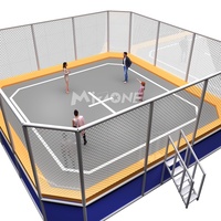 Trampolín de Gimnasia Grande para Niños MIZONE, Trampolín Portátil para Ejercicio Diario con Red de Seguridad