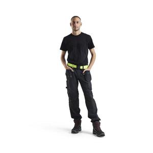 BLAKLADER - 152216459933C156 Pantalones artesanos 4 vías elásticos Negro/Amarillo-PANTALONES DE TRABAJO EAN 7330509723937 PANTALONES DE TRABAJO DE CARGA - Product Image 3