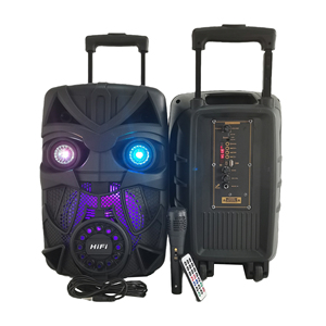 8 Inch <strong>Robot</strong> Shade Trolley Speaker <strong>Ball</strong> Led Light Wireless Private Mould Speaker 2022 RX-8178 - Product Image 3