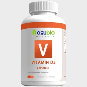 Fábrica proporciona cápsulas de suplemento alimenticio Vitamina D3 Vitamina K2 en polvo Cápsulas de vitamina D3