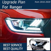Nouveaux phares de voiture améliorés pour Ranger Everest 2016-2021, style Mustang, lentille bifocale, phares LED automatiques