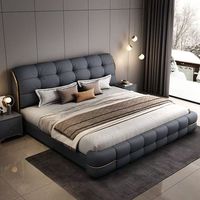 2025 Beliebtes Leder bett mit leichter Aufhängung Multifunktion ales Heimbett Verstellbare Aufbewahrung Heben Kingsize-Doppelbett