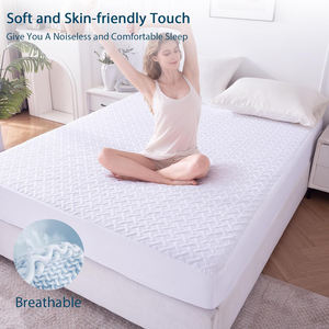 Protector de Colchón de Poliéster Transpirable e Impermeable de Lujo, Tamaño Queen, Bolsillos Profundos de 6 a 18 Pulgadas de Profundidad, Suave, Grueso, Antideslizante, Lavable a Máquina - Product Image 6