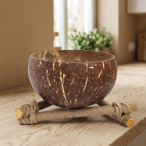 Tazón de Coco Artesanal Biodegradable con Acabado Pulido, Material Ecológico, Diseño Rústico, Origen Vietnam, para Frutas y Bocadillos - Product Image 1