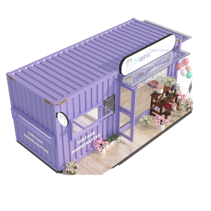 Ổ Đĩa Đường Phố <span class=keywords><strong>Container</strong></span> Prefab Cà Phê Cửa Hàng Kiosk Di Động Đúc Sẵn <span class=keywords><strong>Container</strong></span> Bar Nhà Hàng Với Nhà Bếp Để Bán - Product Image 1