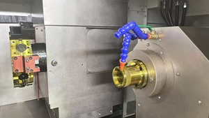 HANSUN HTS6-DIIY <b>6</b> Inch Double Spindle Double Channel Double Y Axis Power Turrets CNC Control Machine Lathe - Product Image 2