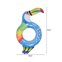 Toucan gonflable piscine flotteur anneau de natation sauter enfants eau tube de bain