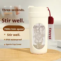 Tasse Mélangeuse Électrique Automatique – Agitation en un Clic pour Café, Lait en Poudre, Aliments – Matériau de Qualité Alimentaire – Cadeau Polyvalent pour le Fitness et l'Eau