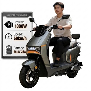 Motocicleta Eléctrica CE de 1000W, 76.8V, 25Ah con Batería de Litio, <span class=keywords><strong>Moto</strong></span> Deportiva para Adultos, <span class=keywords><strong>Moto</strong></span> Eléctrica para Desplazamientos Urbanos - Product Image 1
