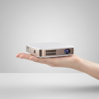 Mini projecteur DLP intelligent 4K 3D Android 9.0 haute luminosité pour cinéma maison avec WiFi et mise en miroir du téléphone, format de poche