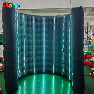 Cabine photo gonflable publicitaire LED en forme de <span class=keywords><strong>V</strong></span>, cube gonflable 360 pour mariage, cabine photo LED en forme de <span class=keywords><strong>V</strong></span> avec éclairage RGB - Product Image 1