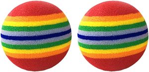 Pelota Arcoíris, Pelota Elástica Colorida y Silenciosa para Gatos, Divertida Pelota Arcoíris para Gatos - Product Image 3