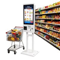 INNODA Fast Food Kiosque de paiement interactif en libre-service de 21.5 pouces Écran tactile Pos Nfc Machine de commande automatique pour les restaurants
