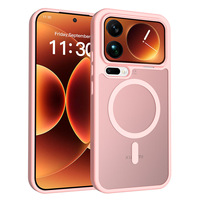 Funda protectora semitransparente a prueba de golpes con textura mate y adsorción magnética, aplicable para Xiaomi 17/17 Pro Max