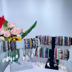 ขายส่งกำไลข้อมือวัสดุผสมขนาด 8 มม. งานคริสตัลประดับตกแต่งสำหรับผู้หญิง เหมาะสำหรับเป็นของขวัญและของตกแต่ง - Product Image 5