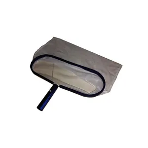 Aluminum Frame Deep Bag Skimmer Leaf Rake Skimmer Replacement with Aluminum Handle Skimmer Pool