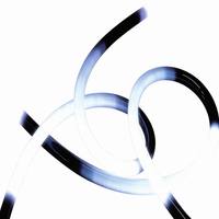 Tube LED RGBW DMX 360 degrés en silicone, programmable, noir, néon, étanche IP67 pour discothèque, rave, festival de musique