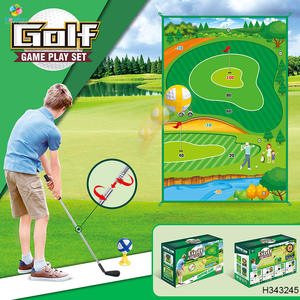 Ensemble de tapis de jeu de déchiquetage de pratique de golf intérieur/extérieur pour adultes et enfants jouet de fête de jardin en plastique Durable - Product Image 3