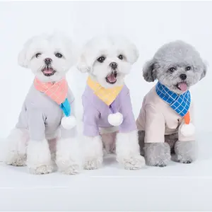 Fashion Plaid Puppy Dogs Cats Scarves Winter Warm Pet Dog Scarf