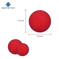 Boule en mousse de polyuréthane à cellules ouvertes personnalisée, 5 cm, boule en mousse rouge, nez de clown