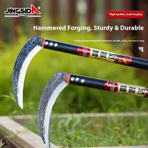 Falce affilata in acciaio inossidabile a doppio uso speciale per falce in acciaio al Manganese per l'agricoltura e il taglio dell'erba all'aperto - Product Image 4