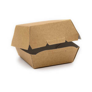 Logo di stampa riciclato usa e getta innovativo stampato personalizzato scatola di imballaggio per fast food hamburger in vendita - Product Image 2