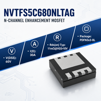 NVTFS5C680NLTAG NK Guangdong 60V 30A PDFN3.3x3.3-8L Transistor de puissance de sécurité SMD à montage en surface, faible Rds(on) DC/DC