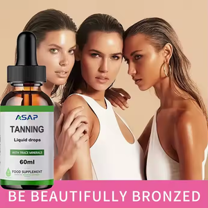 Ausreson Gotas de bronceado orgánicas Suplemento de bebida oral Aceite Piel 25ml Vitaminas Gotas de bronceado sin sol - Product Image 2