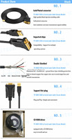 PL2303 Ftdi USB a DB9 9 Pin RS232 Cable convertidor serie de 9 pines
