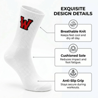 Logo personnalisé Chaussettes de sport athlétique Chaussettes sans quantité minimale de commande avec votre propre conception Ch