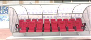 Asientos VIP para el banquillo de suplentes de fútbol con 2 niveles - Asientos de lujo para los jugadores del equipo - Product Image 4