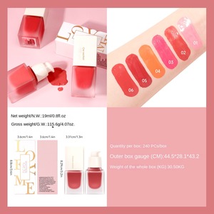 Blush liquido impermeabile antisudore idratante nutriente per il viso cosmetici colorante naturale che tiene il rossore - Product Image 4