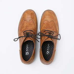 Zapatos Brogue Retro Británicos para Hombre - Zapatos de Cuero Casuales de Moda con Cordones y Punta Redonda - Product Image 6